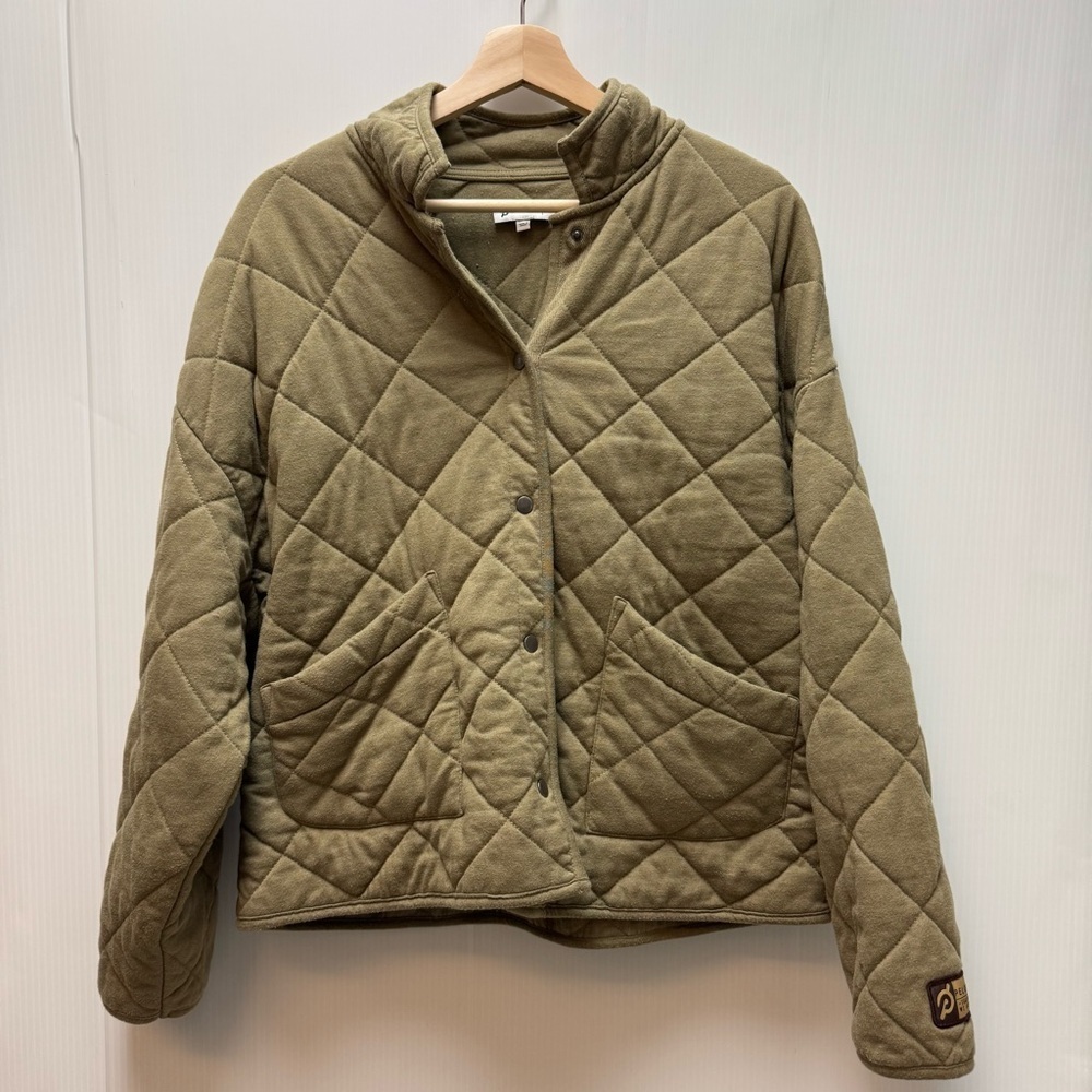Peloton Olive Quilted Jacket